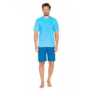 Regina 435 Pánské pyžamo plus size XXL modrá