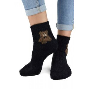 Noviti SB 031 W 02 medvídek černé Dámské ponožky 36/41 černá
