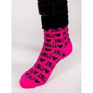 YO! SKF-0003G Girl s přehnutým froté 17-34 Dětské ponožky 27-30 mix barva-mix vzor