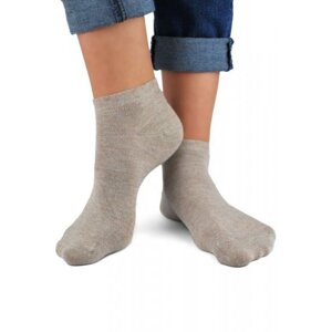 Noviti ST 022 W 04 lurex stříbrno-béžové Dámské ponožky 35/38 béžová