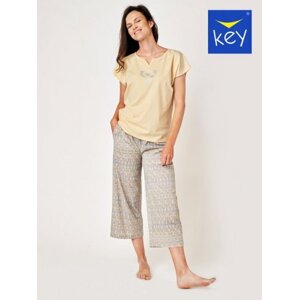 Key LNS 794 A24 Dámské pyžamo S žlutá