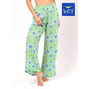 Key LHE 509 A24 Dámské pyžamové kalhoty XL zielony-kwiaty