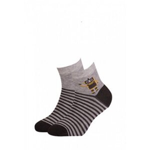 Gatta Cottoline vzorované 224.N59 21-26 Chlapecké ponožky 21-23 grey