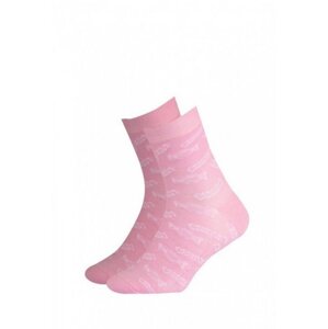 Gatta Cottoline vzorované 234.59N 214.59n 27-32 Dívčí ponožky 30-32 off white