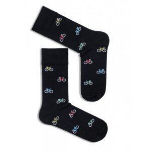 Milena 0125 Avangard malá kola Pánské ponožky 43-46 černá