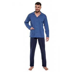 Cornette 114/66 Pánské pyžamo L tmavě modrá