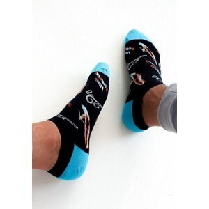 Milena 1108 Avangard Windsurfing Pánské kotníkové ponožky 43-46 černá