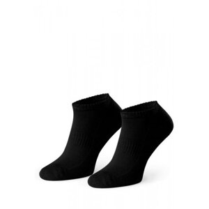 Steven Supima 157 005 černé kotníkové ponožky 44/46 černá