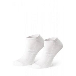 Steven Supima 157 002 bílé kotníkové ponožky 38/40 bílá