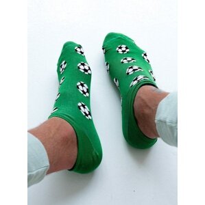 Milena 1108 Avangard Piłki Pánské kotníkové ponožky 44-46 zelená
