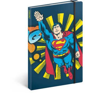 Notes Superman – Bang, linkovaný, 13 × 21 cm,Vnitřní kapsa