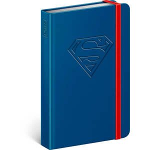 Notes Superman – Logo, linkovaný, 11 × 16 cm,Vnitřní kapsa
