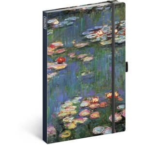 Notes Claude Monet, linkovaný, 13 × 21 cm,Vnitřní kapsa
