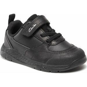 Sneakersy Clarks Steggy Stride K 261751406 Black Leather