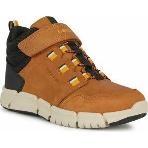 Kozačky Geox J Flexyper Boy B Abx J949XA 032FU C6F2G S Brown/Dk Yellow