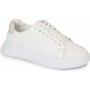 Sneakersy Calvin Klein Raised Cupsole Lace Up HW0HW01668 White/Crystal Gray 0K7