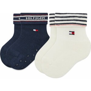 Sada 2 párů dětských vysokých ponožek Tommy Hilfiger 701220274 Tommy Original 001