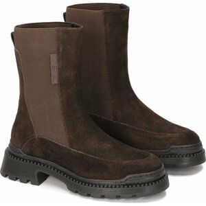 Kotníková obuv s elastickým prvkem Kazar Luel 72206-SZ-26 Dark Brown