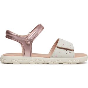 Sandály Geox J Sandal Haiti Girl J028ZA 007NF C8283 D Old Rose/Off White