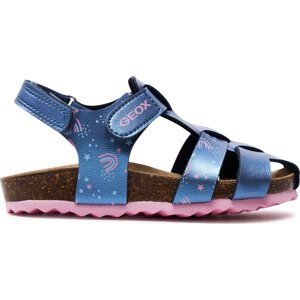 Sandály Geox B Sandal Chalki Girl B452RA 000NF CF48T S Navy/Lt Pink