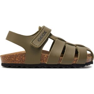 Sandály Geox J Ghita Boy J458LA 000BC C3009 M Khaki