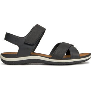 Sandály Geox D Sandal Vega D45R6B 0EKBN C9999 Black