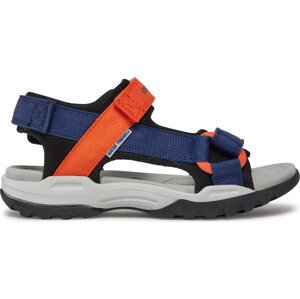 Sandály Geox J Borealis Boy J450RE 01411 C0659 S Navy/Orange