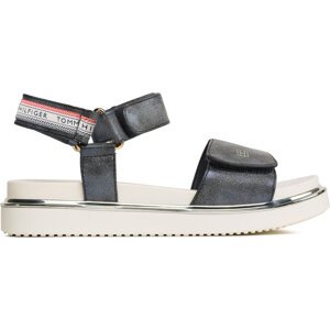 Sandály Tommy Hilfiger Platform Velcro Sandal T3A2-32760-0568 S Tmavomodrá