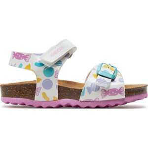 Sandály Geox B Sandal Chalki Girl B922RA 000HH C0653 M White/Multicolor