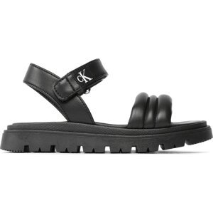 Sandály Calvin Klein Jeans Velcro Sandal V4A2-80512-1614 Černá
