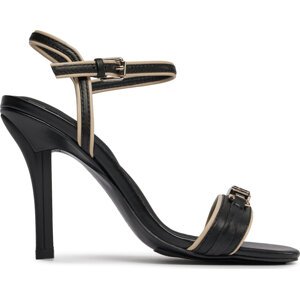 Sandály Tommy Hilfiger Th Hardware Heeled Sandal FW0FW07796 Černá