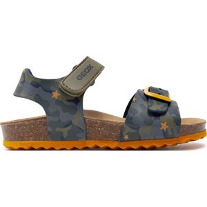 Sandály Geox B Sandal Chalki Boy B922QA 00454 C3375 S Sage/Ochreyellow