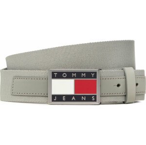 Pánský pásek Tommy Jeans Tjm Heritage Leather 3.5 AM0AM09009 Šedá