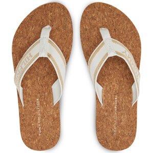 Žabky Tommy Hilfiger Hilfiger Cork Beach Sandal FW0FW07904 Béžová