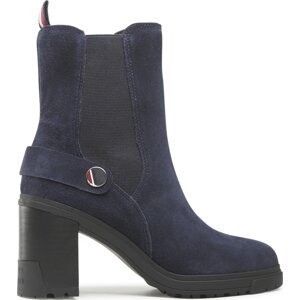 Polokozačky Tommy Hilfiger Outdoor High Heel Boot FW0FW06739 Tmavomodrá