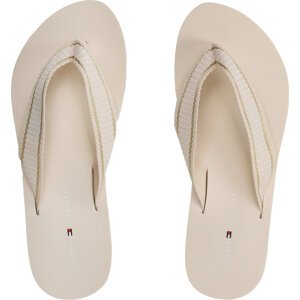 Žabky Tommy Hilfiger Th Webbing Flip Flop FW0FW07262 Béžová