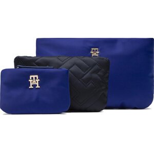 Sada kosmetických kufříků Tommy Hilfiger My Tommy Idol 3 Pouch AW0AW13640 Modrá