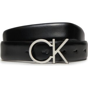 Dámský pásek Calvin Klein Re-Lock Ck Logo Belt 30Mm K60K610157 Černá