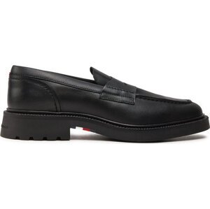 Polobotky Tommy Hilfiger Comfort Lwt Lth Loafer FM0FM05089 Černá