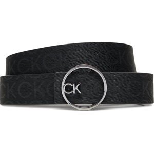 Dámský pásek Calvin Klein Ck Buckle Reversible Belt 3Cm K60K612359 Černá