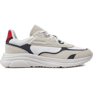 Sneakersy Tommy Hilfiger Modern Runner Tech Print FM0FM05123 Bílá