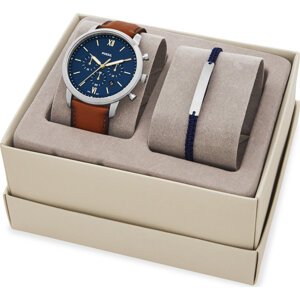 Hodinky Fossil Neutra Chrono FS5708SET Hnědá