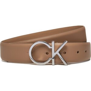 Dámský pásek Calvin Klein Re-Lock Ck Logo Belt 30Mm K60K610157 Hnědá