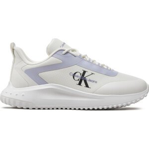 Sneakersy Calvin Klein Jeans Eva Runner Low Lace Mix Ml Wn YW0YW01442 Bílá