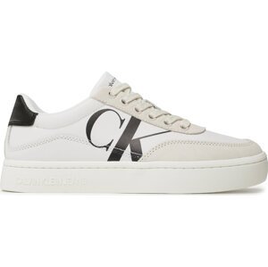 Sneakersy Calvin Klein Jeans Classic Cupsole Laceup Mix Lth YW0YW01057 Bright White/Creamy White/Black YBR