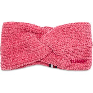 Textilní čelenka Tommy Hilfiger AW0AW13447 Růžová