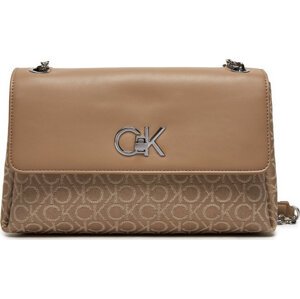 Kabelka Calvin Klein Re-Lock Conv Shoulder Bag_Jqc K60K612641 Béžová