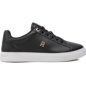 Sneakersy Tommy Hilfiger Elevated Essent Sneaker Monogram FW0FW07999 Černá