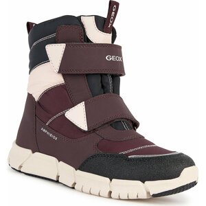 Sněhule Geox J Flexyper Girl B Ab J16APB 0FU50 C7357 S Dk Burgundy