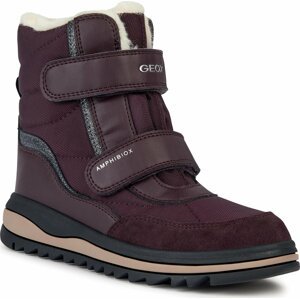 Sněhule Geox J Adelhide Girl B Ab J36EWB 054FU C7357 S Dk Burgundy